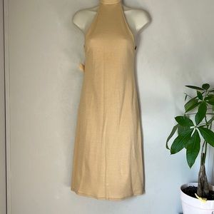 THEODORE | HALTER DRESS | XS | TAN